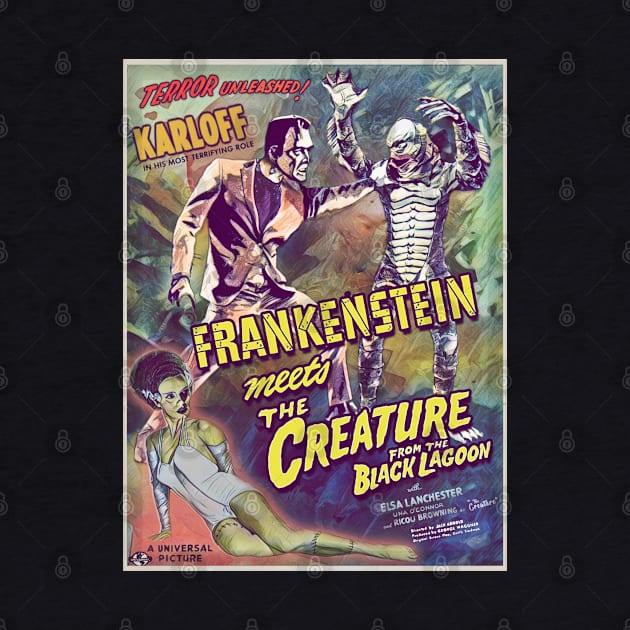 Frankenstein vs. The Creature From The Black Lagoon by Drive-In Mob